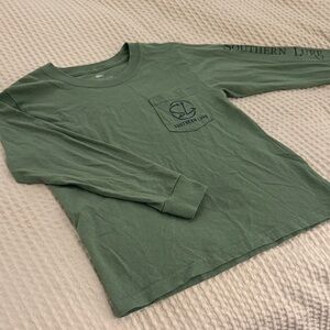 Southern Lure Kids Long Sleeve Green Tee